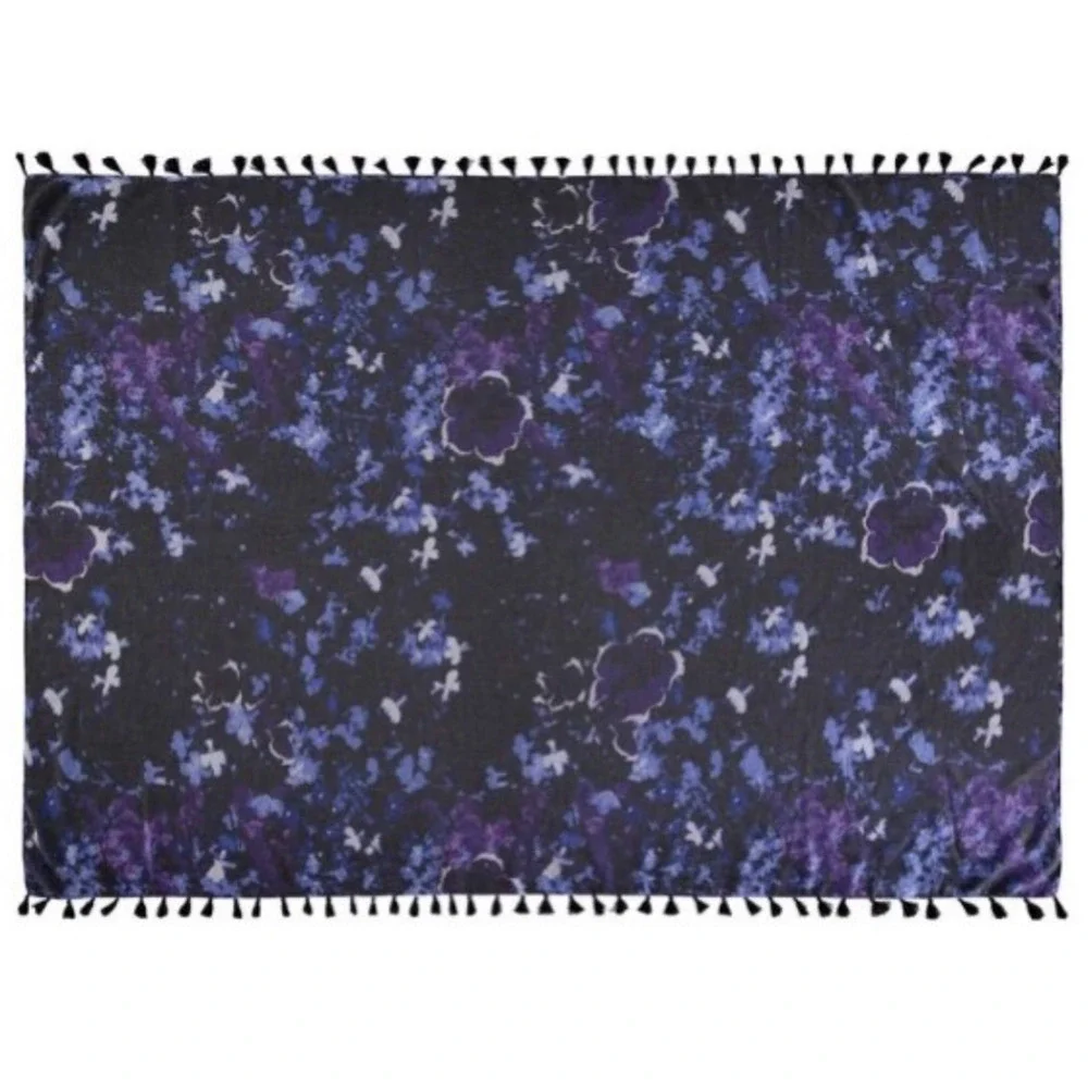 Peter Som Dream Floral Sarong One Size Meteorite Swim Cover-Up Dress‎ Wrap